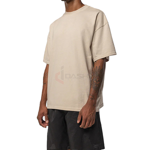 T-shirt Homme Oversize en Coton Lourd 240 GSM avec Logo Frontal Anti-boulochage Manches Courtes Streetwear Haute Qualité Vente en Gros OEM - Product Image 6