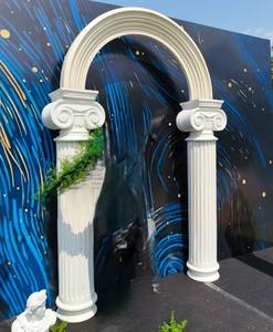 ซุ้มแต่งงานเหล็กทรงสี่เหลี่ยมพับได้สีขาว ปรับความสูงได้ 10 ฟุต พกพาสะดวก ตกแต่งงานแต่งงานอย่างหรูหรา - Product Image 1