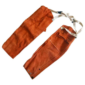 JNM SAFETY Mangas de Soldadura de Cuero Vacuno de Alta Resistencia, Resistentes al Calor y a los Cortes, ANSI/ISEA Nivel de Corte 2, Protección Completa para el Brazo - Product Image 1