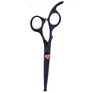 Black Paper Coated Barber Hair Cutting Shears Hairdressing <b>Tool</b> Sharp Straight Blades Razor <b>Edge</b> Salon Scissors - Product Image 3