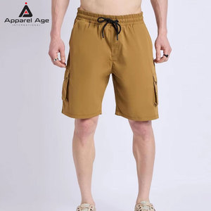 Shorts de sport pour hommes au design unique fabriqués au Pakistan, 100% coton, taille mi-haute, cordon de serrage, respirant, séchage rapide, personnalisable - Product Image 1