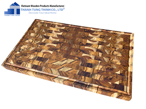 Tabla de Cortar de Madera de Grano Rectangular THATUWOOD, 1.5 cm de Grosor, Antibacteriana, No Tóxica, Utensilios de Cocina Hechos en Vietnam - Product Image 5