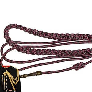 Red <b>Braided</b> Metallic <b>Cord</b> Garment Classical Strand Aiguillette - Product Image 3