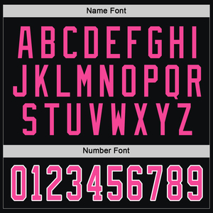 Custom Embroidery Printing Breathable 100% Polyester Plus Size Front Authentic Black Pink Sports Game Unisex Ice Hockey Jerseys - Product Image 5