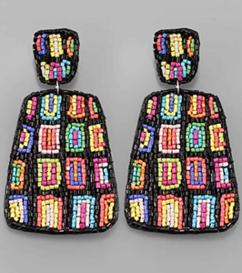 Pendientes de Cuentas de Alta Moda, Joyería Artificial Multicolor con Perlas y Diamantes para Regalo de Boda o Fiesta para Mujeres - Product Image 4