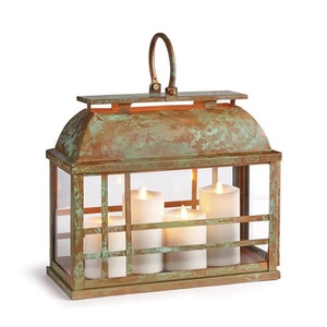 Farol Rojo de Hierro de Diseño Moderno para Entrada de Casa, Decoración Interior de Hotel, Forma Personalizable, Farol Ecológico de Alta Calidad - Product Image 3