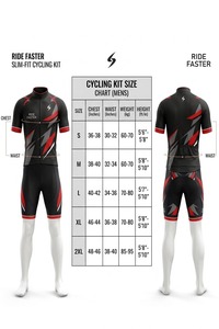 Custom Printed Front Letter Black <b>Red</b> Cycling Jersey Set Short Sleeve <b>Bike</b> Shirt Bib Shorts Moisture-Wicking for Unisex Road - Product Image 6