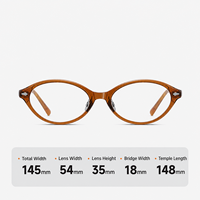 Lunettes anti-lumière bleue de haute qualité RTS, monture complète en acétate faite à la main, petite monture avec charnières à ressort, verres AC unisexes 2026