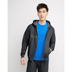 Wholesale Custom Logo Zipper Hoodie Men's Plain <b>Zip</b> <b>Hooded</b> Sweatshirt 100% Cotton Fleece Spring Jacket OEM - Product Image 1