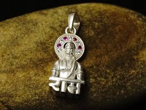 Collar con Colgante de Hanuman en Plata de Ley 925, 4.50g, Joyería Religiosa Hecha a Mano, 4cm, Regalo Espiritual Hindú - Product Image 2