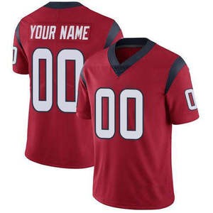 Maillot de football américain personnalisé pour homme, col en V, manches longues, impression numérique, évacuation de l'humidité, 100 % polyester, coupe régulière adulte, 3D Plus - Product Image 1