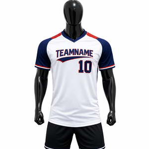 Camiseta de Fútbol OEM para Clubes y Ligas, Talla Grande, Secado Rápido, Transpirable, 100% Poliéster, Personalizada con Sublimación y Bordado para Jugadores - Product Image 1