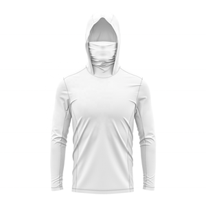 Tendance 2026 – Sweat à capuche de pêche à manches longues 100 % polyester haute performance, séchage rapide, respirant, UPF 50, anti-UV personnalisable sur le devant - Product Image 2