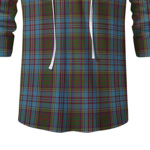 Chemise Ghillie Traditionnelle Écossaise Personnalisée pour Homme, Motif Tartan Jacobite avec Lacets en Cuir pour Tenue de Kilt - Product Image 5