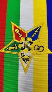 Regalia Masónica, Masonería, OES, Dama Digna, Orden de la Estrella del Este, Echarpe Completa, Echarpe AM o Echarpe PM, Logotipo Personalizado, Imán, Lavable - Product Image 6