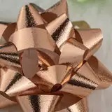 Custom Butterfly Bow Gift <b>Ribbons</b> Polyester Woven Metallic Rose Gold Silver Christmas Decorations 24pcs Set - Product Image 3