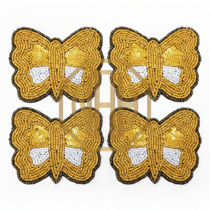 Posavasos Multicolor Hecho a Mano con Cuentas, Semillas, Flores y Hojas, Diseño Único para Decoración Festiva y Regalos - Product Image 5