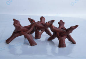 Support trépied en bois en forme de tête de cobra pour coquilles d'ormeaux, géodes et bols de fumigation, fait main, écologique, anti-odeur - Product Image 6