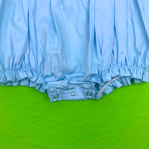 Vêtements pour enfants à smocks, vêtements pour filles, combinaison pour bébé, combinaison pour tout-petits, manches longues, tissu en coton bleu, de 3 mois à 10 ans - Product Image 4