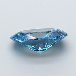 Diamant ovale bleu vif fantaisie de 1,71 carat, cultivé en laboratoire, certifié IGI, VS1, polissage excellent, pierre précieuse synthétique CVD pour bijoux fins - Product Image 2