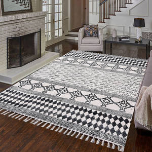 Luxury Indian Manufacturer Cotton Area Rug New Block Print High Demanded Flat Weave for Indoor Outdoor <b>Yoga</b> <b>Mat</b> - Product Image 6