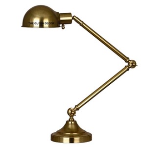 Traditional Look for Living Room Bedroom or <b>Study</b> Lighting Decoration Handcrafted Brass Table <b>Lamp</b> With Lighting Decoration - Product Image 1