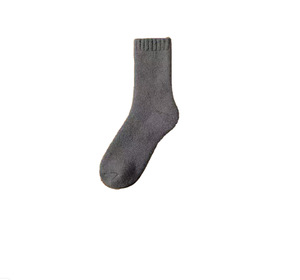 Custom Cotton Anti-Slip Breathable <b>Winter</b> Casual Crew <b>Socks</b> with Bow Decoration-<b>Thick</b> Eco-Friendly Knitted - Product Image 2