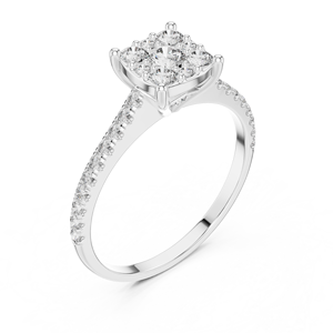 Private Label 925 Sterling Silver Moissanite <b>Diamond</b> <b>Ring</b> Wholesale Jewelry Factory Supplier OEM - Product Image 4