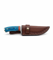 Couteaux de chasse en acier Damas faits à la main, manche en bois Pakka pleine longueur, pointe clip, garantie 3 ans, qualité industrielle OEM, vente en gros