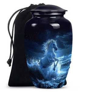 Urne funéraire puissante Tiger avec motif Wilderness sombre pour l'honneur de la bravoure et la mémoire éternelle - Product Image 6