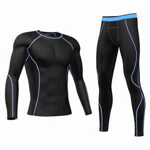 ชุดแรชการ์ดผู้ชายคุณภาพสูง วัสดุประสิทธิภาพเยี่ยม ระบายอากาศได้ดี น้ำหนักเบา สกรีนโลโก้ได้ แห้งเร็ว สวมใส่สบาย - Product Image 1