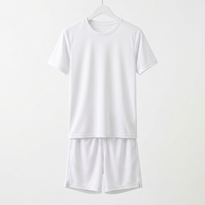 Conjunto Deportivo de Tenis para Hombre, Color Blanco, Estampado, Manga Corta, Transpirable, de Poliéster Premium, Cuello Redondo, Corte Regular, Elástico - Product Image 6