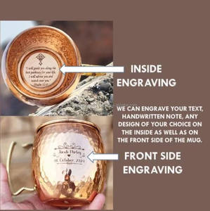 Elegant 500ml Copper Ceramic Drink <b>Mug</b> Best Quality Hand-Made in India with Colorful Design for Giveaways - Product Image 5