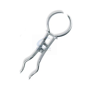 Pince à barrage dentaire en acier inoxydable réutilisable et autoclavable pour l'isolation du barrage dentaire, instrument de placement CE ISO OE - Product Image 2