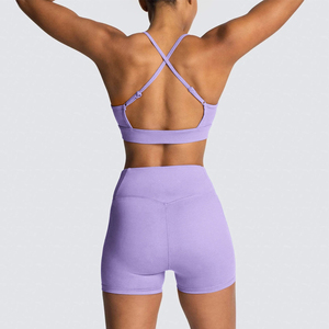 New Jogger Jumper Custom Workout Women Crop <b>Top</b> Oversize Sweatshirt Women Loose Sweatshirt&Flare Shorts Sets - Product Image 5
