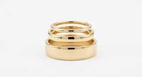 Ensemble de bagues de mariage classiques pour hommes en alliage plaqué or avec pierres de zircon, design constellation, luxe minimaliste, mode, vente en gros