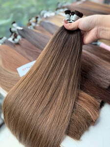 Prix de gros 100g Extensions de cheveux en vrac Cheveux humains vierges vietnamiens Disponibles dans toutes les couleurs 60 cm - Product Image 3