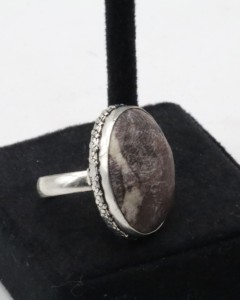 Natural Agate <b>Adjustable</b> <b>Ring</b> for Women – German Silver Handmade Agate Stone <b>Ring</b> Boho Gemstone Jewelry - Product Image 1