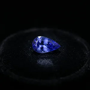 Pierre précieuse naturelle Tanzanite taille poire, bleu violet, facettée, pour la fabrication de bijoux, vente en gros - Product Image 6
