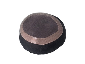 Human Hair Mono Base Toupee Bonnet <b>Wig</b> for <b>Men</b> with Bangladesh Hair Patches and Taz Hair - Product Image 6