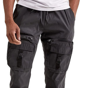 Pantalon cargo pour homme, style utilitaire multi-poches, coupe décontractée, confortable, 100% coton, léger - Product Image 2