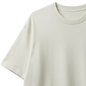 T-shirt Homme Oversize à Manches Courtes en Coton Neutre Col Rond Décontracté Streetwear d'Été Coupe Ample Vente en Gros Fournisseur OEM - Product Image 3