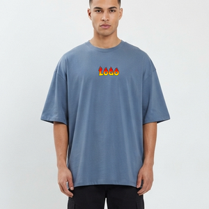 OEM Oversized <b>t</b> <b>Shirt</b> Custom Logo 100% Cotton Vintage Heavyweight Drop Shoulder <b>Men</b> <b>T</b> <b>Shirts</b> With logo <b>Crew</b> <b>Neck</b> Solid Tee - Product Image 4