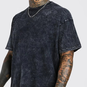 Camiseta de la Mejor Calidad, Fabricante Pakistaní, Servicio OEM, Camiseta Lavada al Ácido, Cuello Redondo, Manga Corta, Camisetas para Hombre - Product Image 2