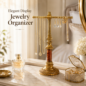 Présentoir de Comptoir Élégant en Laiton Premium pour Bijoux, Bracelets et Montres – Organisateur Idéal pour la Maison, la Coiffeuse et la Vitrine Commerciale - Product Image 3