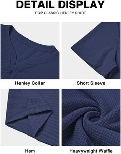 รับผลิตเสื้อยืดวาฟเฟิลเนื้อผ้าพรีเมียม OEM ODM สำหรับใส่ลำลอง  ผู้ผลิต ผู้จัดจำหน่าย โรงงาน ผู้ส่งออก ขายส่ง มีบริการรับคำสั่งซื้อจำนวนมาก - Product Image 6