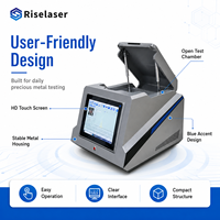Máquina de Prueba de Oro para Joyería Riselaser, Analizador de Oro XRF, Probador de Pureza de Metales Preciosos para Oro, Plata y Platino
