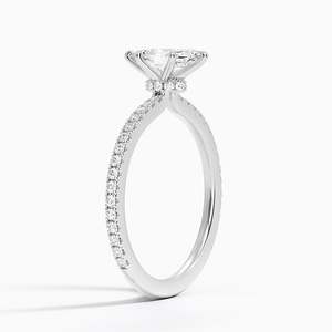 BOJ <b>Ring</b> 048 Marquise Cut 925 <b>Silver</b> Demi Three Quarter Coverage Diamond <b>Ring</b> 2ct D Color VVS1 Moissanite GRA Certified Sale - Product Image 2