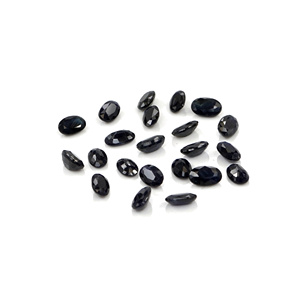 พลอยไพลินสีน้ำเงินธรรมชาติทรงรีขนาด 3x5 มม. แบบไม่ผ่านการปรับแต่ง, พลอยไพลินสีน้ำเงินธรรมชาติทรงเหลี่ยมสำหรับทำเครื่องประดับ - Product Image 1