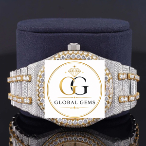 Hot Sale Elegant Luxury Moissanite Diamond Analog Watch Japan Movement Band Width Stainless Steel Case Available for Sale - Product Image 4